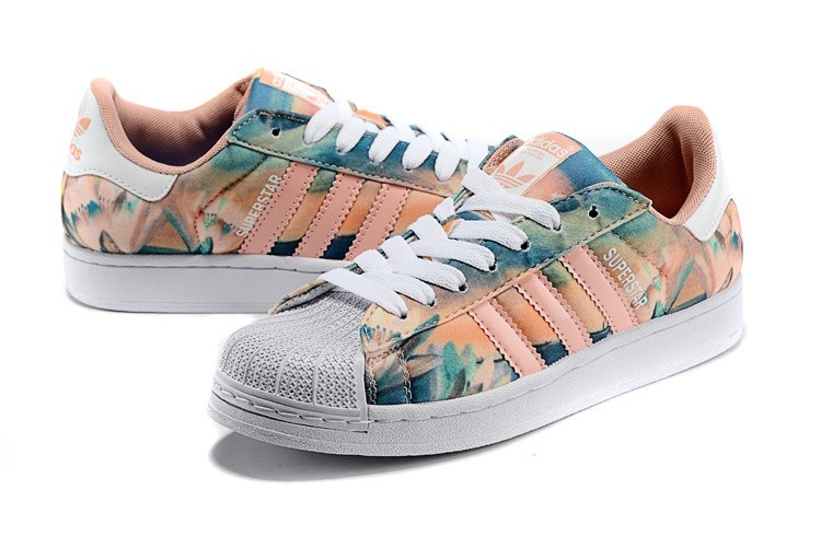 adidas superstar rose blanc