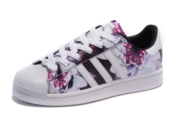 adidas superstar femme fleur