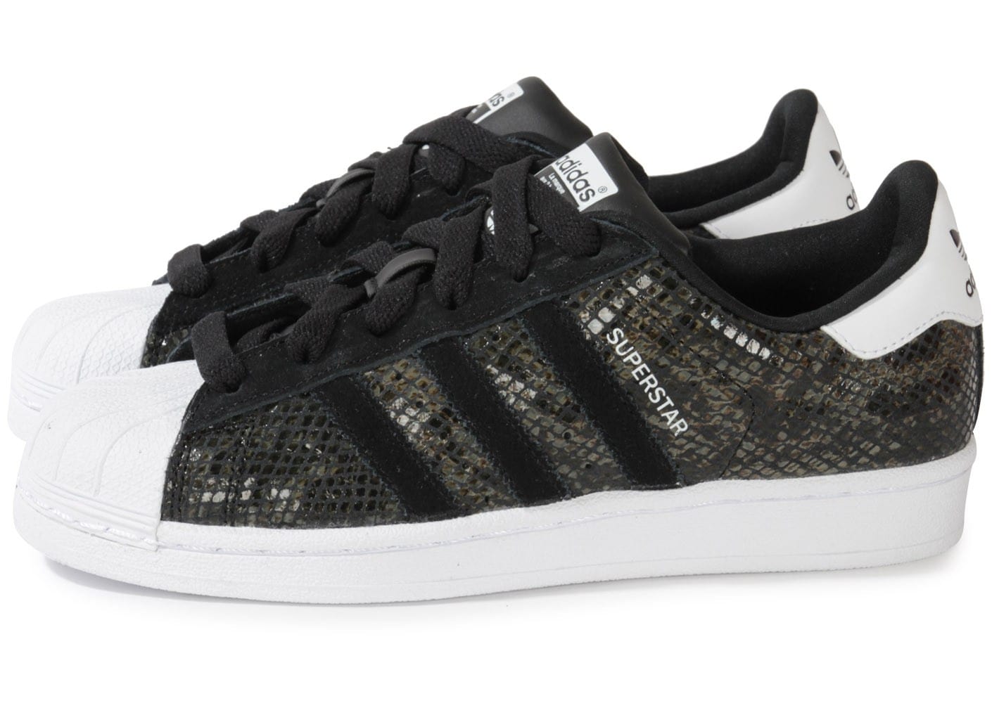 adidas superstar blanche croco