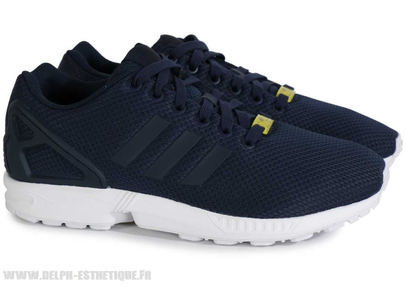 zx flux bleu marine homme